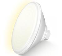 OSREE Projecteur Piscine LED PAR56, 30W Lampe Piscine PAR56 2400lm Non Dimmable, IP68 Étanche Remplie Résine Ampoule Spot pour Piscines Béton et Liner, 12V AC/DC, Blanc Chaud