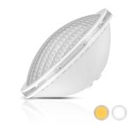 OSREE Projecteur Piscine LED PAR56 Subaquatique, 20W Ampoule Piscine Non dimmable 1800lm, IP68 Étanche, PAR56 LED Lampe pour Piscines Liner et Béton, 12V AC/DC, Blanc Froid