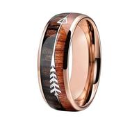 OSRGZRNGR Bague de rechange pour homme - Anti-rouille - Décorative - Anti-corrosion - Tendance - Style élégant - Grain de bois - Taille 7, Size 6, Plastique, comme description