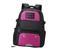 OSRGZRNGR Durable Basketball Football Sac à dos pour tous les sports Camping Fitness Rouge 49 x 30 x 20 cm