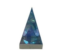 OSRGZRNGR Lampe de table pyramide 3D Prisme Lumière d'ambiance pour porche Chambre d'enfant Chambre à coucher à côté