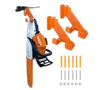 OSROENE Lot de 2 supports muraux pour tronçonneuse - Support mural robuste pour tronçonneuse - Organisation de garage, garage, abri de jardin