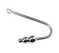 OSSDJWVVV SM crochet anal en acier inoxydable avec 3 boules dilatateur d'anus masseur de prostate perles anales crochet anal masturbation for hommes femmes jouets sexuels