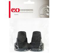 Ossenberg Capsule en caoutchouc 16 mm - Insert en acier - Noir - Lot de 2 - Aide à la marche des avant-bras - Béquilles