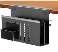 osseph Rangement latéral de bureau, rangement de bureau suspendu, rangement sous le bureau, support pour ordinateur portable, tablette, rangement vertical, étagère à documents, organiseur latéral de