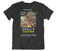 OSSMHP Soylent Green Retro Rare Movie Poster T Shirt BlackL