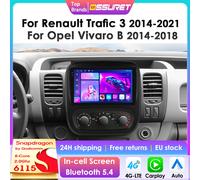 OSSURET 2Din CarPlay Android lecteur multimédia de voiture pour Renault Trafic 3 2014-2021 pour Opel Vivaro B 2014-2018 Navi GPS 6115 P3-CP (4Core 2G 64G) Type A