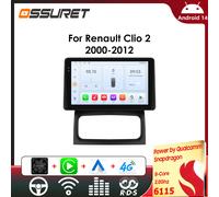 OSSURET 6115 Android autoradio lecteur pour Renault Clio 2 BB CB 2001-2012 Carplay voiture multimédia Intelligent GPS Autoradio T2-CP AHD