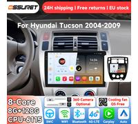OSSURET AI Android 14 Autoradio pour Hyundai Tucson 2004 - 2009 Système intelligent Carplay auto Lecteur multimédia vidéo GPS 4G 6115 T2-CP (4Core 2G 32G) White
