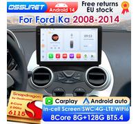 OSSURET AI Carplay Android 14 Autoradio pour Ford Ka 2008 2009 - 2014 GPS Multimédia 4G DSP BT 8G 128G 360Camera par Snapdragon6115 QS1 (8 cœurs 3G 32G)