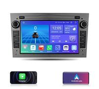 Ossuret Android 12 Autoradio pour Opel Antara/Astra H/Combo/Vectra C, 8 Core 7 Pouces QLED Écran Tactile Navigation GPS avec Carplay Météo Bluetooth DSP SWC (Gris)
