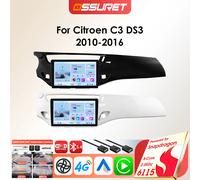 OSSURET Android Auto Audio multimédia pour citroën C3 DS3 2010 -2016 lecteur d'autoradio GPS sans fil Carplay par Snapdragon 6115 W1 W