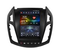 Ossuret Autoradio Android 14 pour Ford Tourneo Connect/Transit Connect (2013-2018), 8 cœurs 4G+32G GPS Navi 9.7 Pouces avec écran Tactile QLED sans Fil CarPlay Android Auto Bluetooth SWC 4G LTE