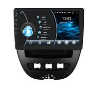 Ossuret Autoradio Android 14 pour Peugeot 107 Toyota Aygo Citroen C1 (2005-2014), 8 cœurs 4G+64G GPS Navi 10.1 Pouces avec écran Tactile QLED sans Fil CarPlay Android Auto Bluetooth SWC 4G LTE RDS DSP
