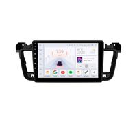 Ossuret Autoradio Android 14 pour Peugeot 508 (2011-2018), 8 cœurs 4G+32G GPS Navi 9 Pouces avec écran Tactile QLED sans Fil CarPlay Android Auto 4G LTE DSP RDS Bluetooth TPMS Dab+