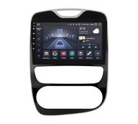 Ossuret Autoradio Carplay pour Renault Clio 2012-2016, 8 cœurs Android 14 écran Tactile 10,1 Pouces 6+64 Go Navigation GPS avec Affichage météo Bluetooth WiFi 4G LTE DSP RDS