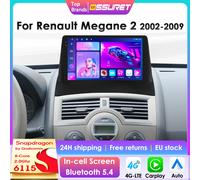 OSSURET CarPlay Android 14 lecteur vidéo multimédia de voiture pour Renault Megane 2 2002-2009 Navigation GPS 2din 4G autoradio RDS 6115 QS8 (8Core 8G 128G)