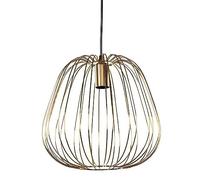 Ostaria 36178 Suspension en fil de métal Doré 'Luciole' - Plafonnier design en métal douille E27 - Dimensions : D. 30 x H. 28 cm