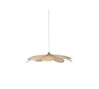 Ostaria 36192 - Plafonnier en bambou, Suspension Grande Margaux en bambou - diamètre 90 cm - couleur naturelle - Plafonnier d'intérieur E27 pour salle à manger, salon, chambre