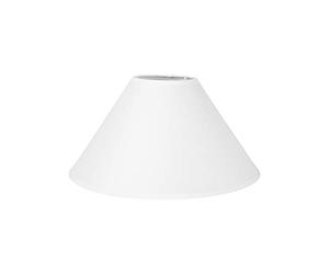 OSTARIA 93095 Abat-jour Rond Blanc Base 30cm Dim : D30xH18.5cm