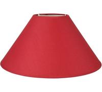 OSTARIA 93106 Abat-jour Rond Rouge Base 35cm Dim : D35xH20.5cm