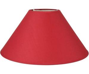 OSTARIA 93106 Abat-jour Rond Rouge Base 35cm Dim : D35xH20.5cm