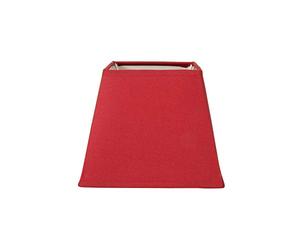 OSTARIA 93118 Abat-jour Carré Rouge Base 15cm Dim : D15xH12.5cm