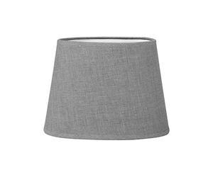 OSTARIA 97116 Abat-Jour Ovale Gris Clair Base 20cm Dim : 20.5x12.5xH15cm