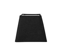OSTARIA 98421 Abat-jour Carré Noir Base 15cm Dim : 15x15xH12.5cm
