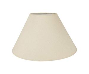 Ostaria 98918 Abat-Jour Rond Ecru, Linne, D40 x H25cm