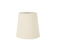 Ostaria Abat-jour conique Blanc Lin Imitation lin Clip-on Minimaliste