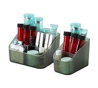 OSteed Organiseur de maquillage vert, 8 tasses pour coiffeuse, tasses de comptoir de salle de bain, organisateur de commode pour affichage cosmétique, tasses de soins de la peau, support de parfum