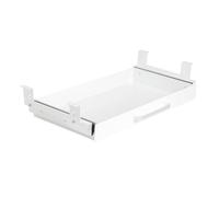 OSteed Organiseur de tiroir de bureau 53,3 cm avec supports réglables, tiroir coulissant coulissant sous la table avec 4 plateaux de séparation, fixation de tiroir de bureau debout pour établi