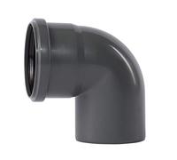 Ostendorf 174140 HTsafe coude 87 degrés DN 90 mm HT Tube, Gris