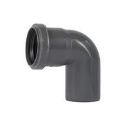 Ostendorf HTSafe 172140 Tuyau coudé DN 50 87 Tuyau d'évacuation coudé à 90° en plastique Gris