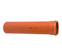 Ostendorf Kunststoffe Tuyau KG Coex 221010 SN 4 DN/OD 125 x 3,2 mm 1000 mm avec manchon