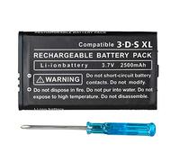 OSTENT 2500mAh 3.7V Rechargeable Lithium-ION Batterie + D'outils Kit Paquet Compatible avec Nintendo 3DS LL/XL