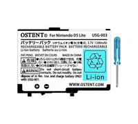 OSTENT 3.7V 1200mAh Batterie Rechargeable Li-ION Polymer Lithium-ION Kit d'outils pour Nintendo DSL NDS Lite