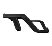 OSTENT Attachement pour pistolet à lumière pour Nintendo Wii/Wii U Télécommande Nunchuck Zapper Jeux de tir, Couleur Noir
