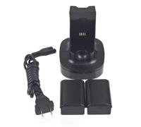 OSTENT Chargeur rapide universel et 2 piles compatibles avec manette sans fil Microsoft Xbox 360 - Couleur : noir