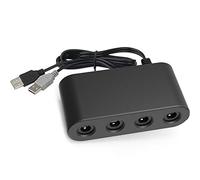 OSTENT Convertisseur d'adaptateur de contrôleur 4 Ports pour Nintendo Gamecube NGC vers Wii U/Switch/PC Terminal