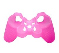 OSTENT Housse de Protection en Gel de Silicone Souple pour Manette Sony PlayStation PS2 PS3 - Couleur Rose
