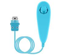 OSTENT Manette Nunchuck Filaire Basée sur le Mouvement pour Nintendo Wii Console Jeu Vidéo Couleur Bleu