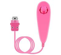 OSTENT Manette Nunchuck Filaire Basée sur le Mouvement pour Nintendo Wii Console Jeu Vidéo Couleur Rose