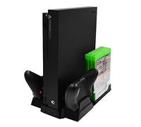 OSTENT Stockage de disque de chargeur de support de refroidisseur de refroidissement vertical pour le contrôleur de console Xbox One X