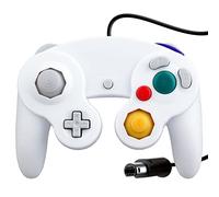 OSTENT Wired Choc Classique Controller Gamepad Joystick Joypad Compatible pour Nintendo GameCube NGC Wii Console Jeux Vidéo Couleur Blanc
