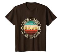 Ostéopathe Homme Original légende Humour ostéopathie Cadeau T-Shirt, Enfant, Marron, 4 Ans