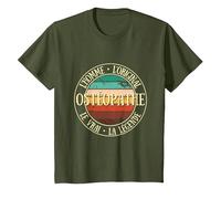 Ostéopathe Homme Original légende Humour ostéopathie Cadeau T-Shirt, Enfant, Olive, 4 Ans