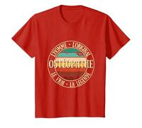 Ostéopathe Homme Original légende Humour ostéopathie Cadeau T-Shirt, Enfant, Rouge, 4 Ans