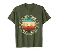 Ostéopathe Homme Original légende Humour ostéopathie Cadeau T-Shirt, Homme, Olive, M